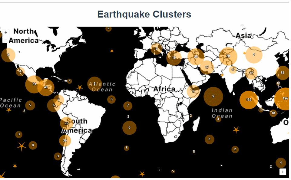 三十六、openlayers官网示例Earthquake Clusters解析——在聚合图层鼠标触摸显示五角星