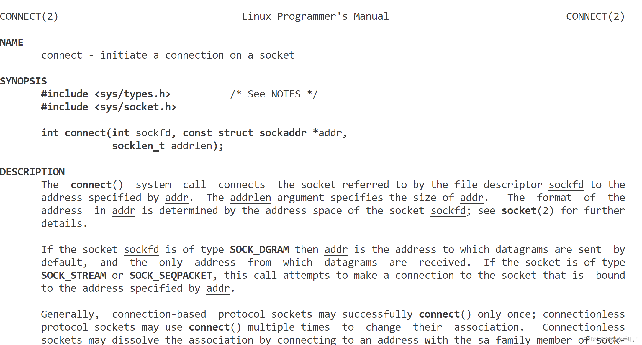 【Linux】TCP编程{socket/listen/accept/telnet/connect/send}