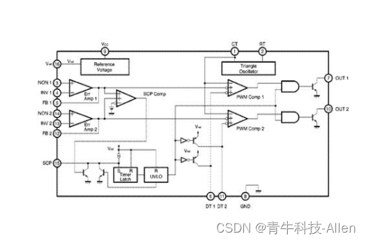 D9741 应用于电视摄像机，笔记本电脑等产品中，3.6V ～ 35V 100mA 三极管驱动