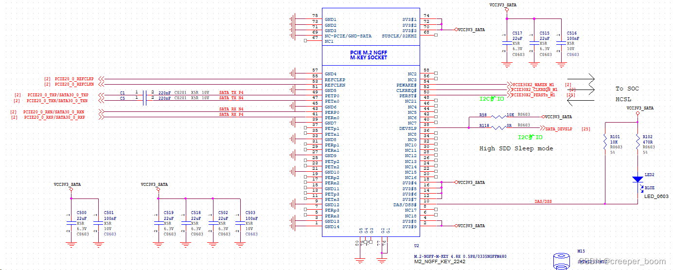 其主要引脚功能为:refclkpefclkn:参考时钟输入端.