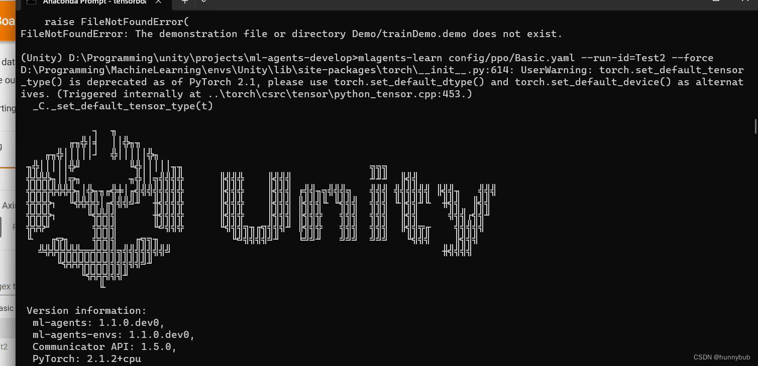 Unity的ML-agent训练教程（附环境配置流程）