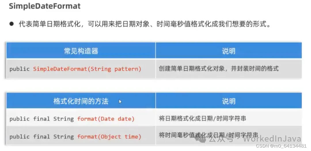 Date, Calendar ,<span style='color:red;'>SimpleDateFormat</span>