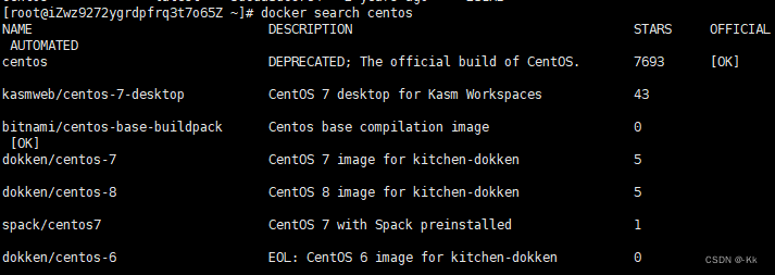 Docker 入门 ------ 基本命令