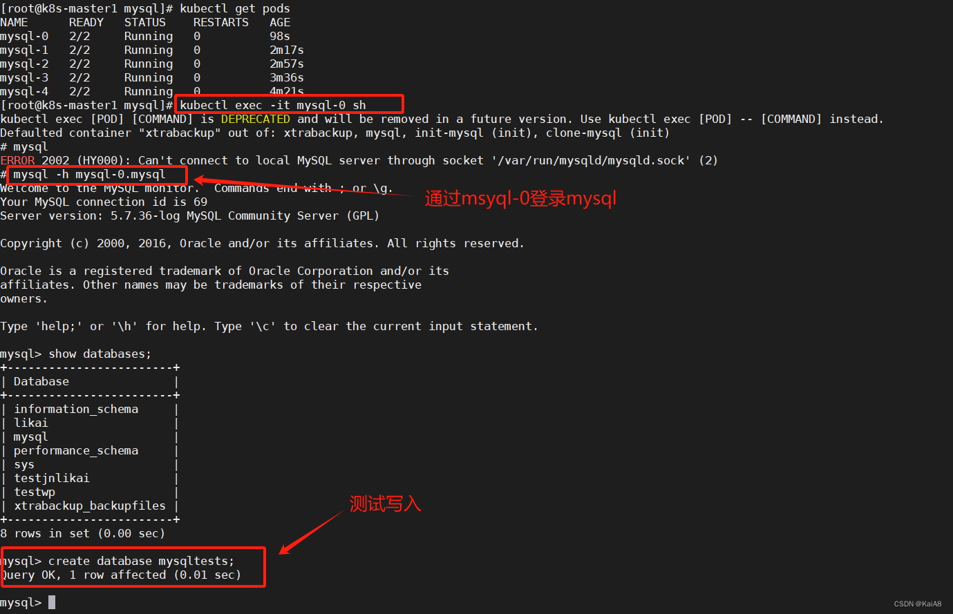 <span style='color:red;'>基于</span><span style='color:red;'>StatefulSet</span>控制器在<span style='color:red;'>Kubernetes</span>上部署MySQL一主多从