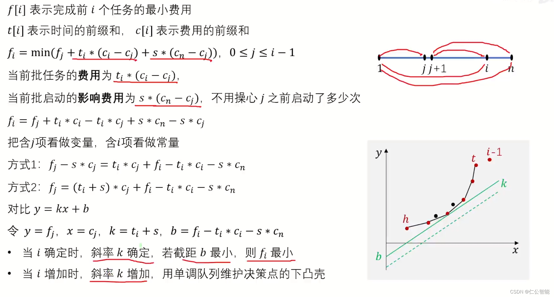 动态规划（算法竞赛、蓝桥杯）--斜率优化DP任务安排