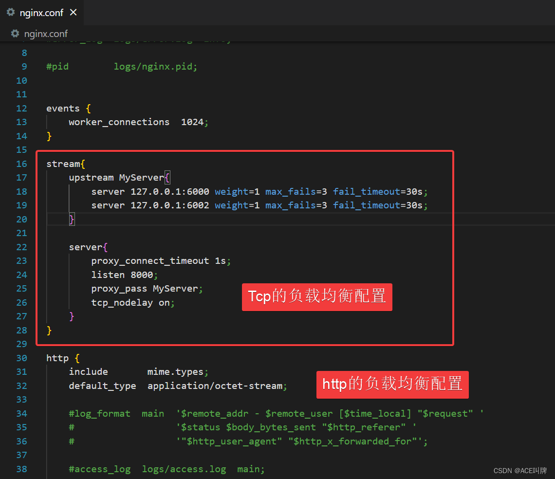 Linux安装Nginx及配置<span style='color:red;'>TCP</span><span style='color:red;'>负载</span><span style='color:red;'>均衡</span>