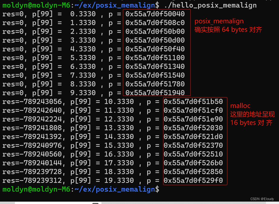 posix_memalign 与 malloc 对比