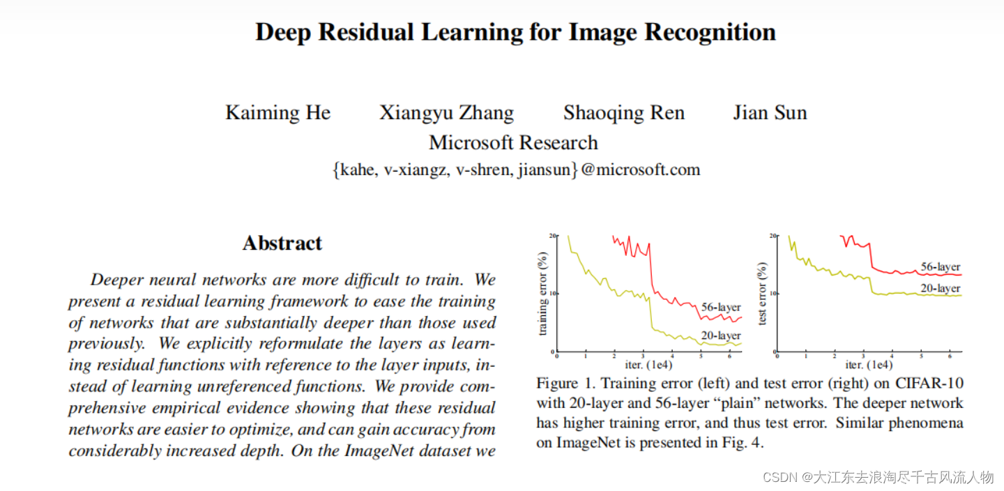 【<span style='color:red;'>DeepLearning</span>】Deep Residual Learning for Image Recognition恺神大作<span style='color:red;'>学习</span>