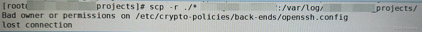 【linux】Bad owner <span style='color:red;'>or</span> permissions <span style='color:red;'>on</span>