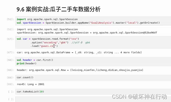 Hadoop+Spark大数据技术 实验8 Spark SQL结构化