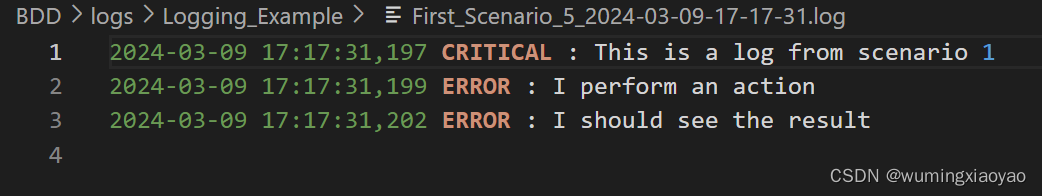 BDD - Python Behave log 为每个 Scenario 生成对应的 log 文件