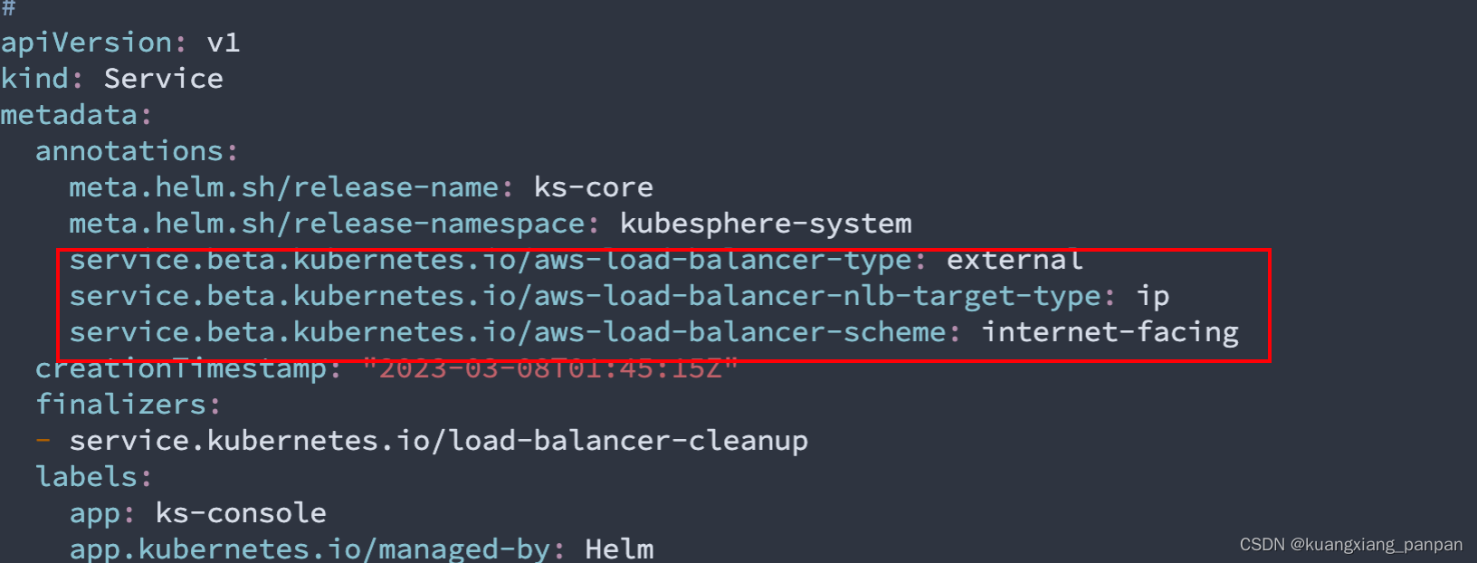 AWS EKS1.26+kubesphere3.4.1