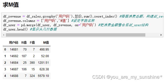 Python综合数据分析_根据订单求RFM值