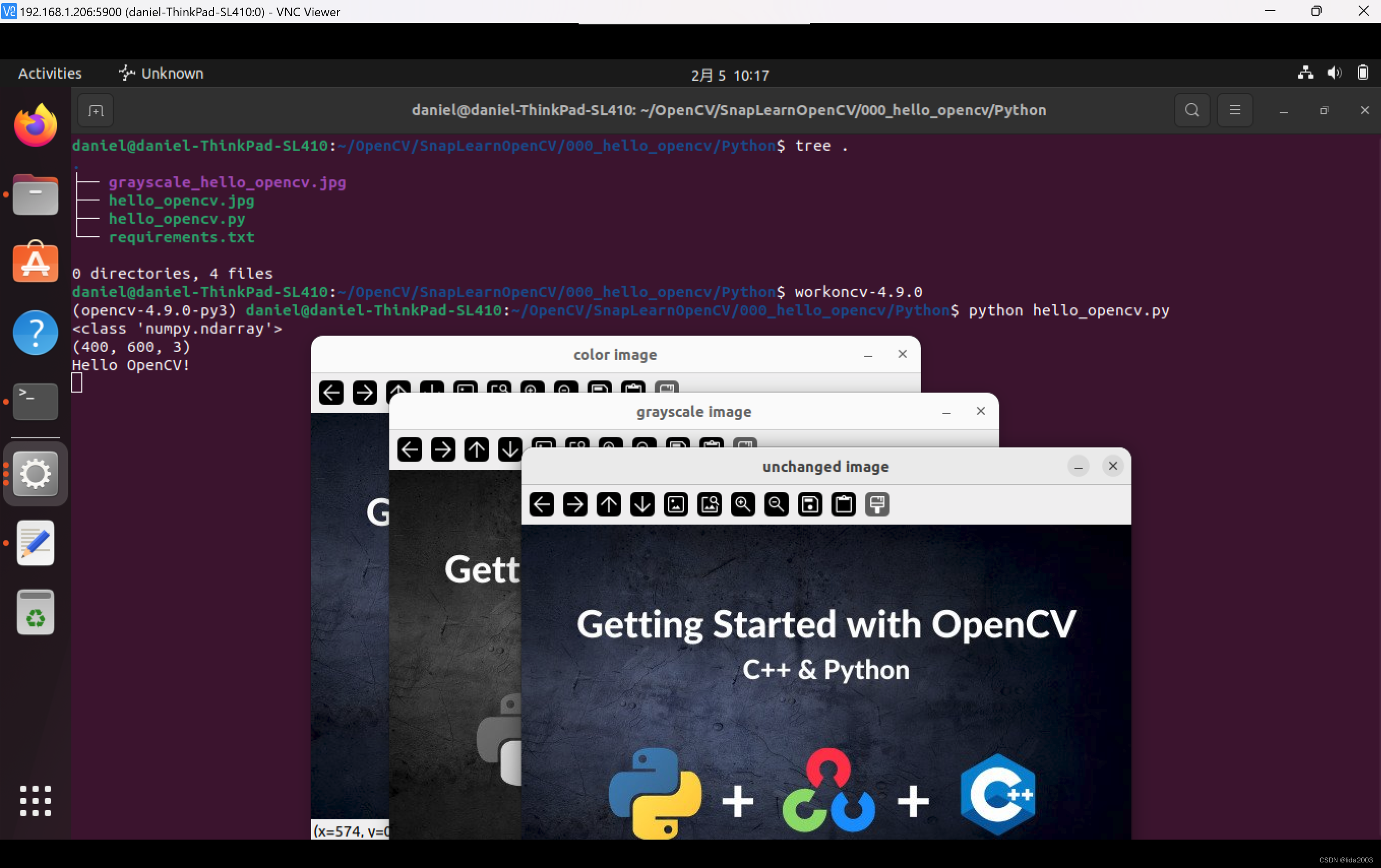 ubuntu22.04@laptop OpenCV Get Started: 000_hello_opencv