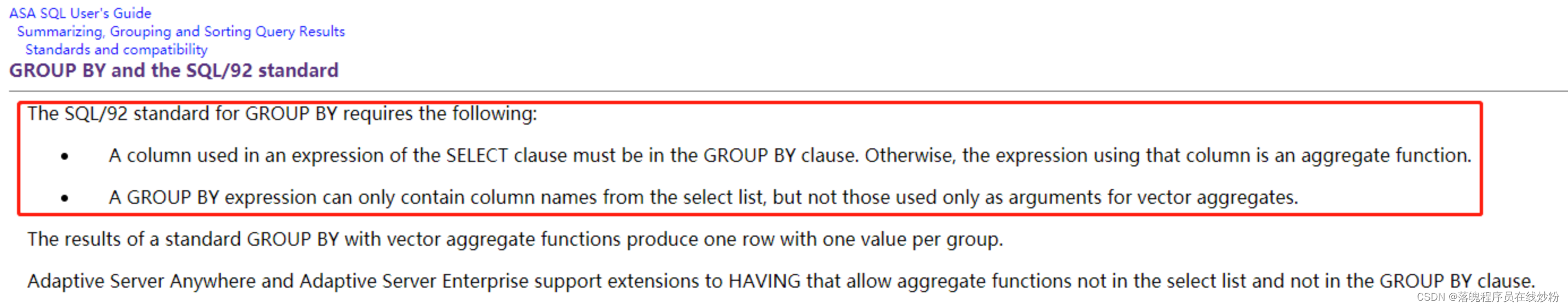 MySQL：SELECT list is not in GROUP BY clause 报错 解决方案