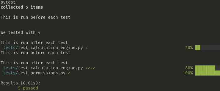 使用 Python 进行测试（3）pytest setup