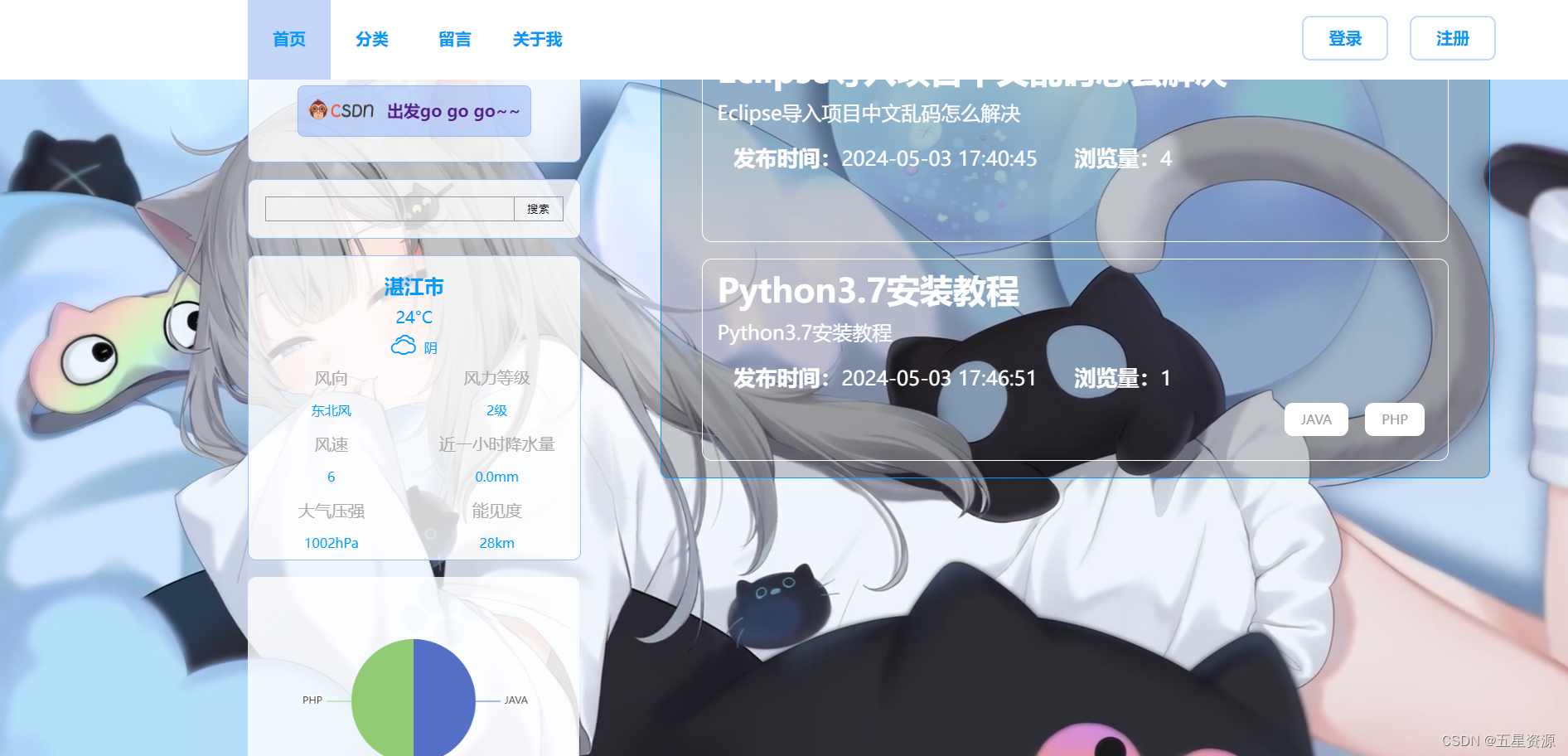 基于node.js+css+html+mysql博客系统