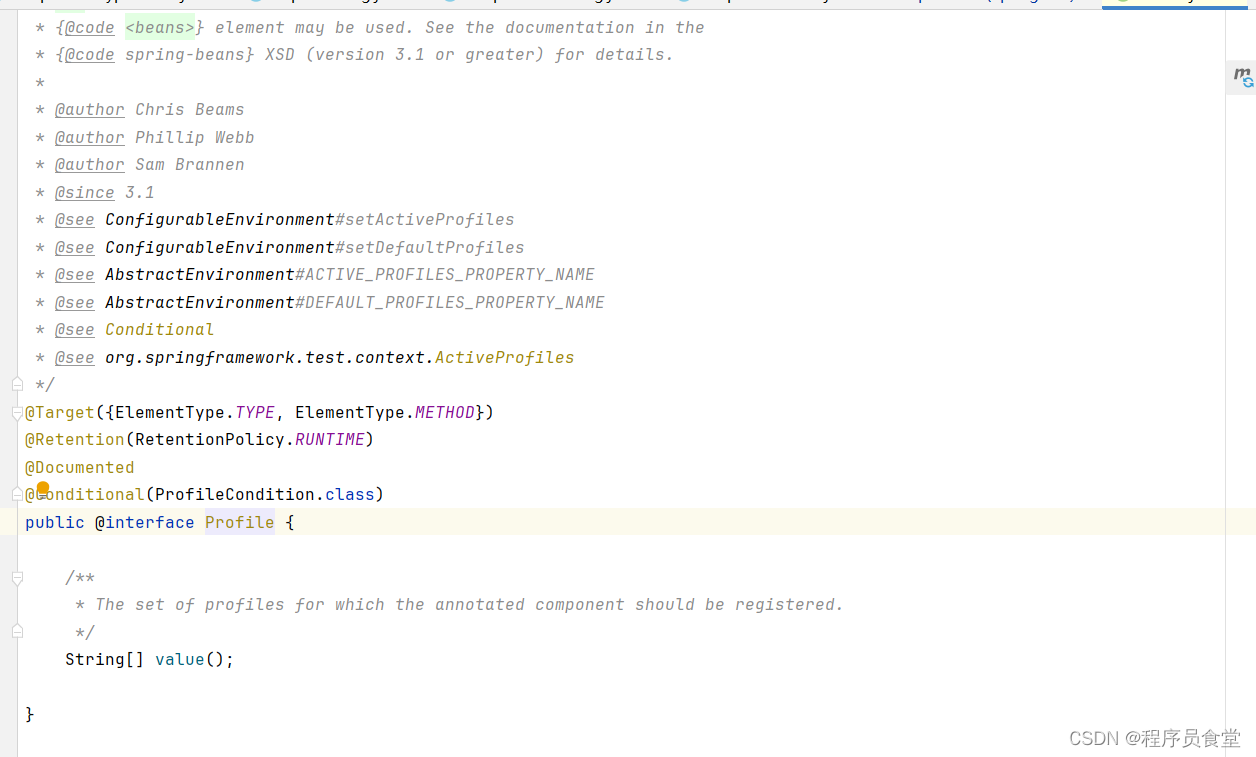 【<span style='color:red;'>spring</span>】@<span style='color:red;'>Profile</span>注解学习