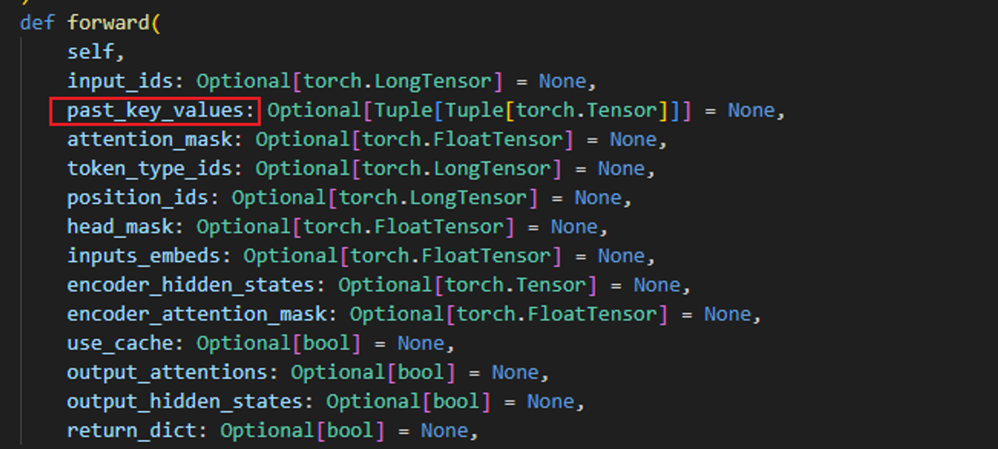 BUG TypeError: GPT2Model.forward() got an unexpected keyword argument ‘past’