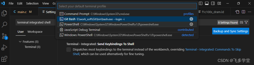 VSCode 更换默认的 terminal(终端)