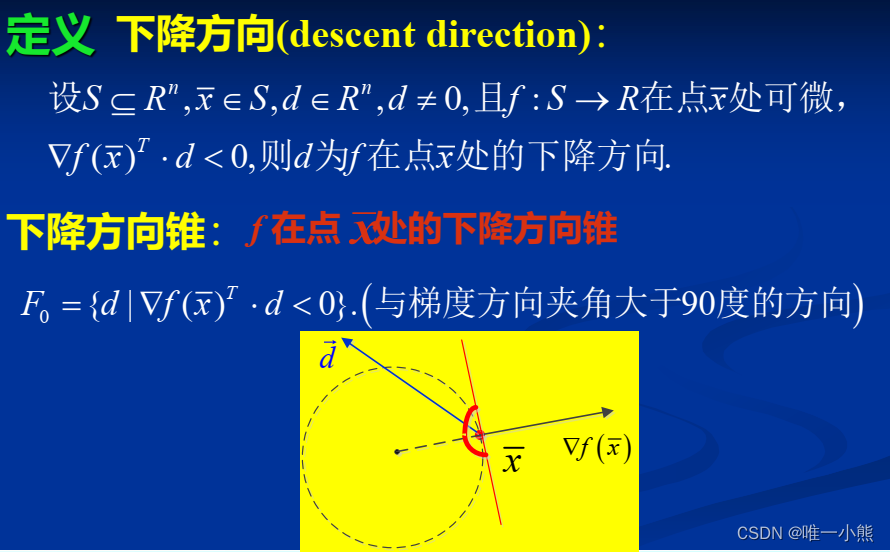 最优化方法笔记(无约束及有约束条件)_无约束局部最优解的必要条件-CSDN博客
