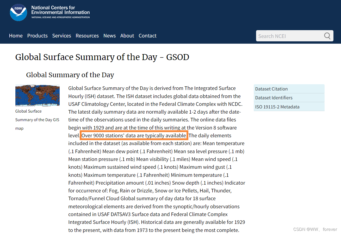 【<span style='color:red;'>数据</span><span style='color:red;'>集</span>】GSOD<span style='color:red;'>全球</span>逐日气象站点日度<span style='color:red;'>数据</span>
