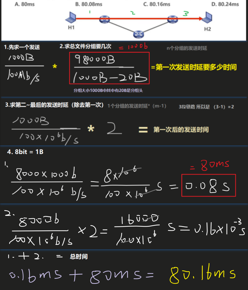 【计算机网络】概述 习题