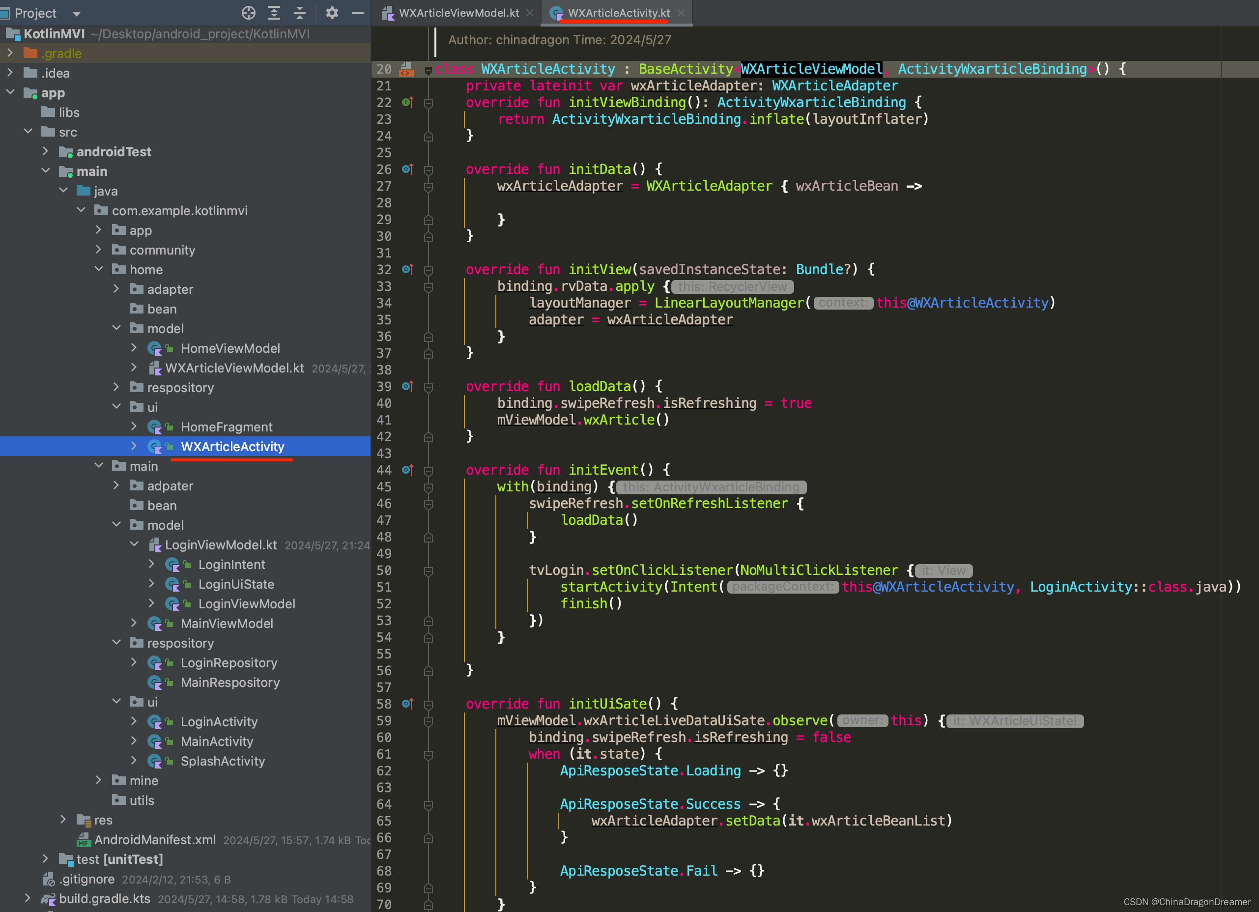 Android：使用Kotlin搭建MVI架构模式