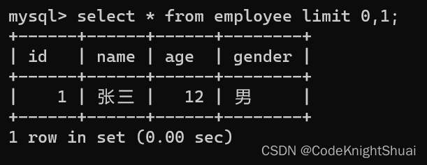 MySQL数据库语句总结