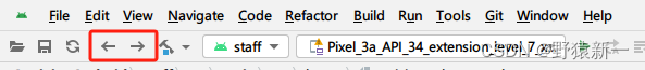 Android Studio 显示前进后退按钮