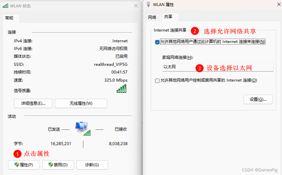 允许其他网络用户通过Internet连接