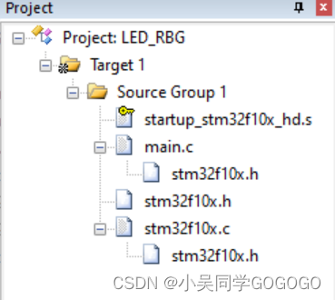 STM32编程：实现LED灯闪烁（基于手写SDK的方式）