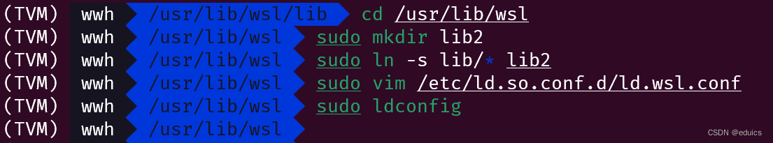 windows下wsl（ubuntu）ldconfig报错