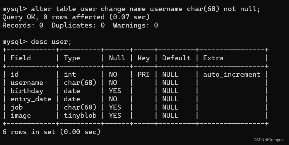 MySQL第二次作业