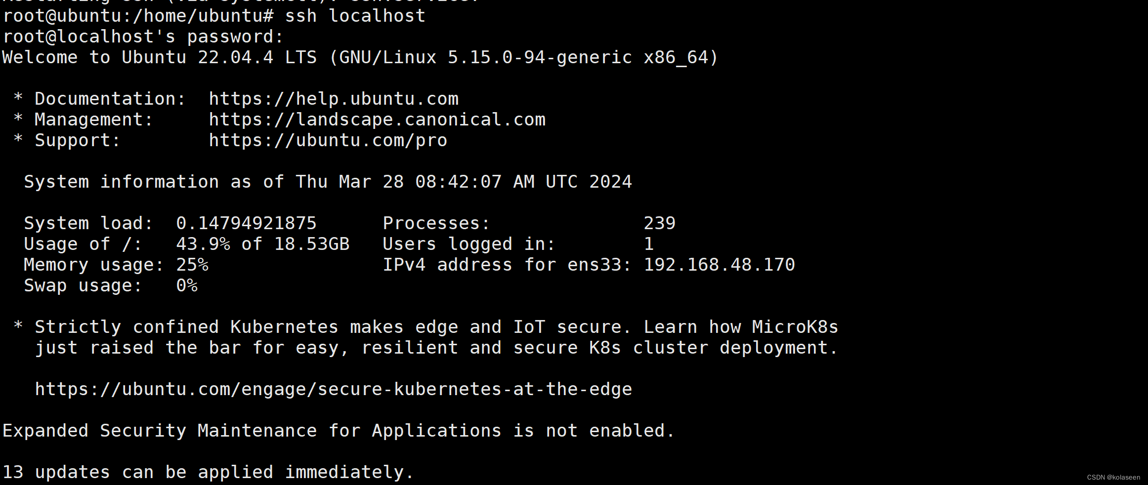 root@localhost‘s password: Permission denied, please try again.