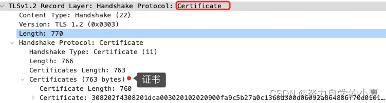 第二次握手：发送 CA