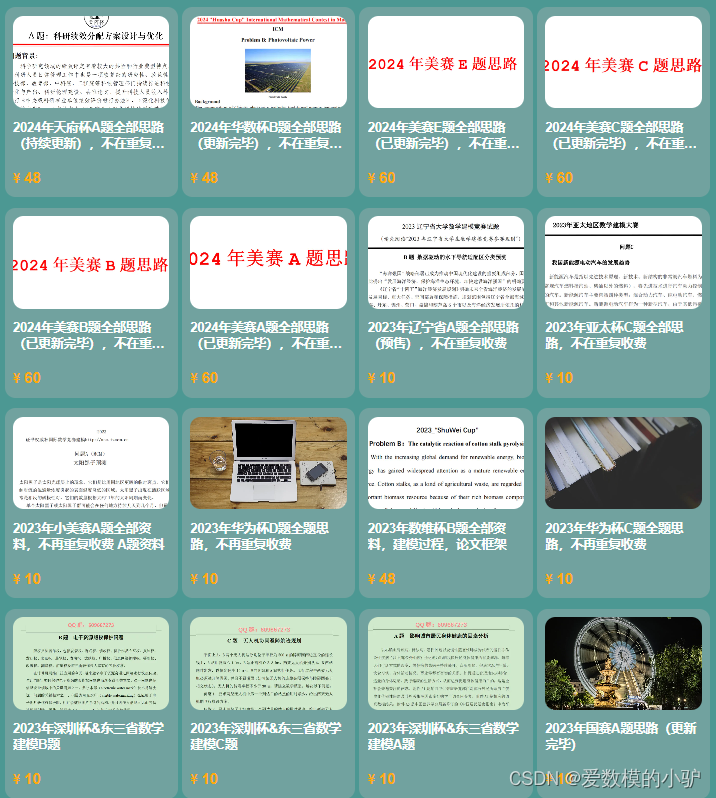 2024年mathorcup解题思路+参考代码+论文框架