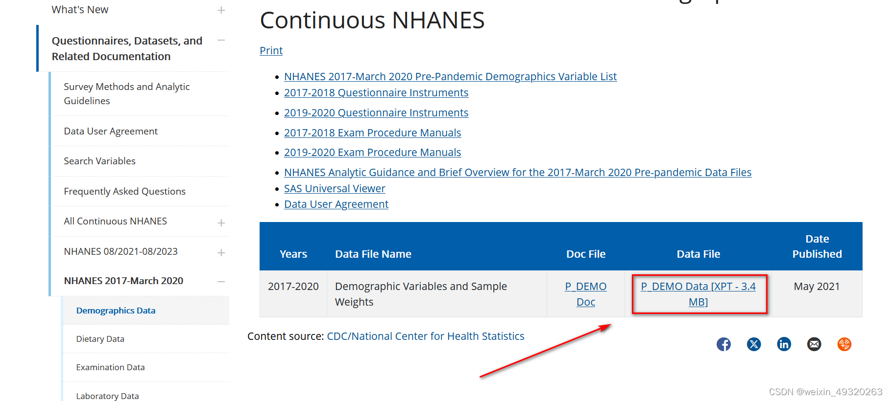 NHANES数据库使用（1）