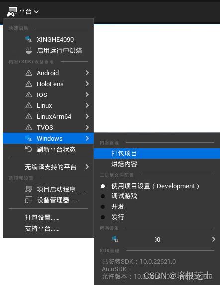 UE5 Windows打包时报错“SDK Not Found”解决方案