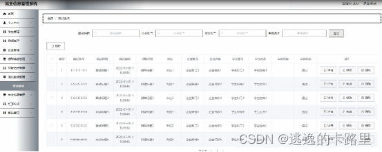 图4-12面试邀请管理界面图