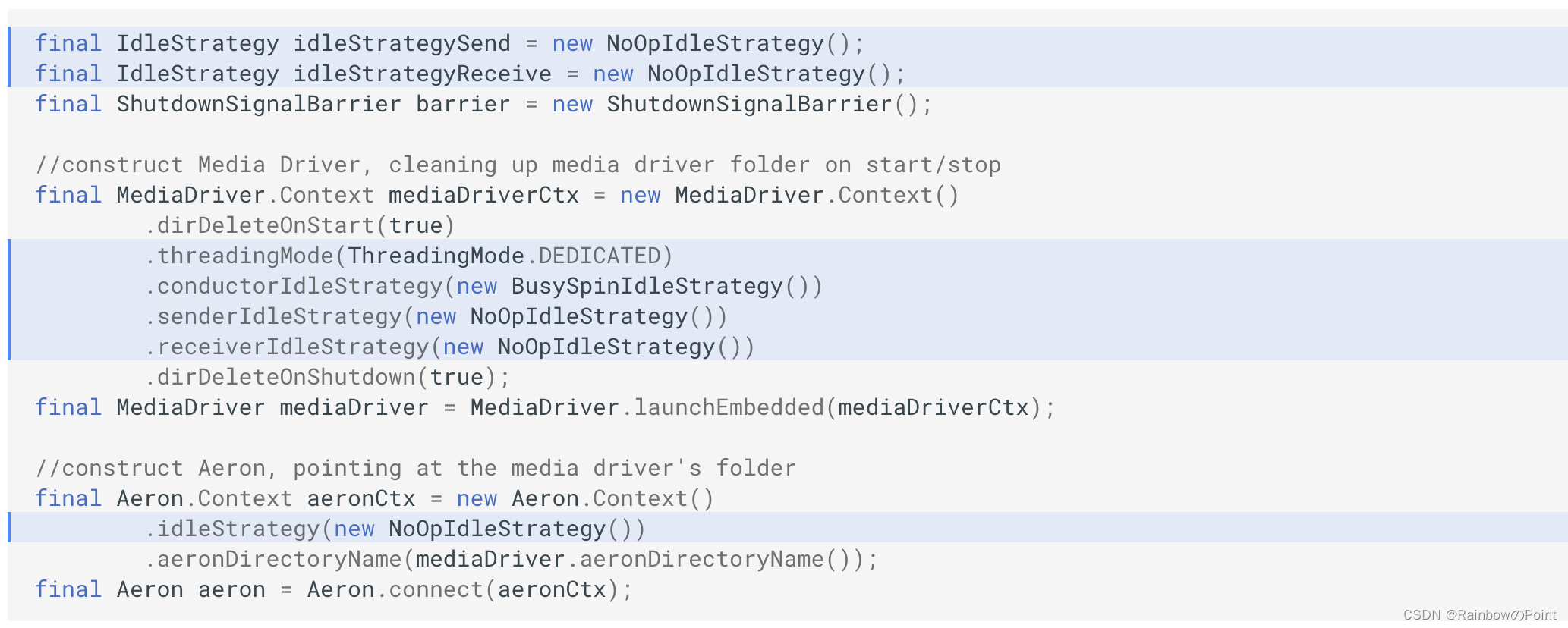  Aeron:两个代理之间的单向IPC（One-way IPC between two agents）