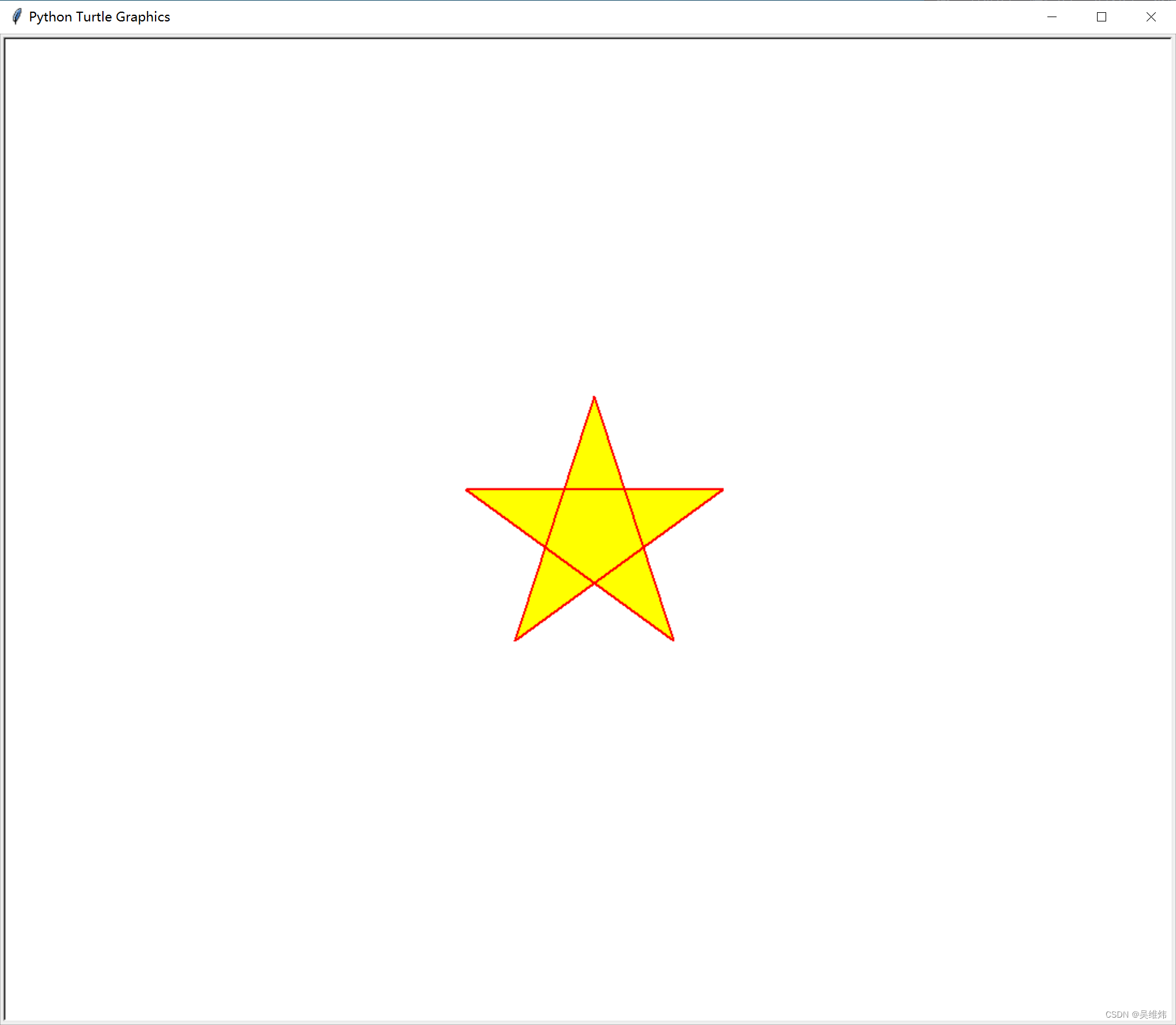 「<span style='color:red;'>Python</span><span style='color:red;'>绘图</span>」<span style='color:red;'>绘制</span>五角星