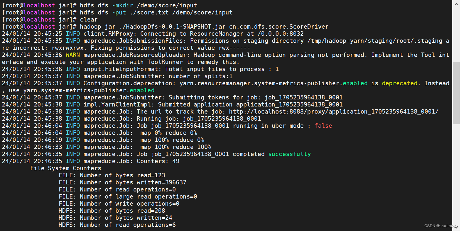 java大数据hadoop2.9.2 Java编写Hadoop分析平均成绩