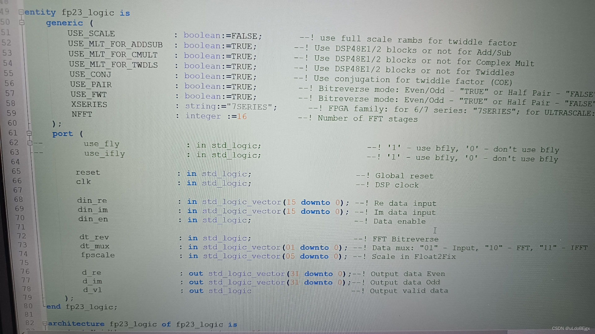 fft vhdl代码，不是基于IP核的设计，计算长度可以任意设置_硬件描述语言的fft-CSDN博客