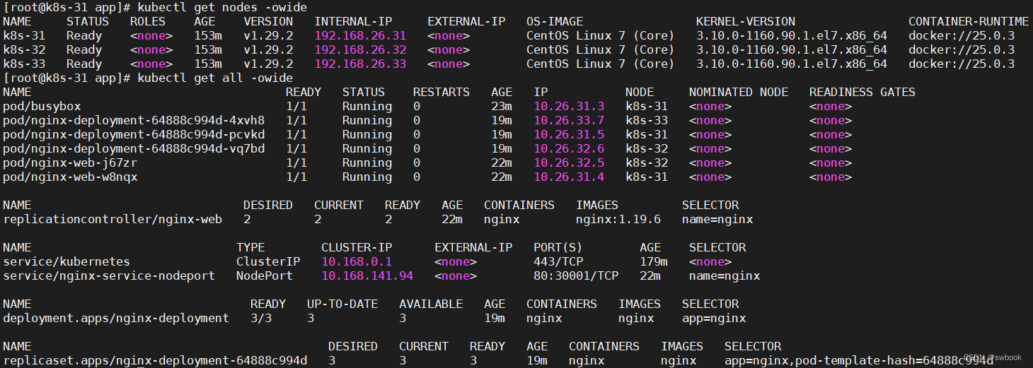 CentOS7.9+Kubernetes1.29.2+Docker25.0.3高可用集群二进制部署