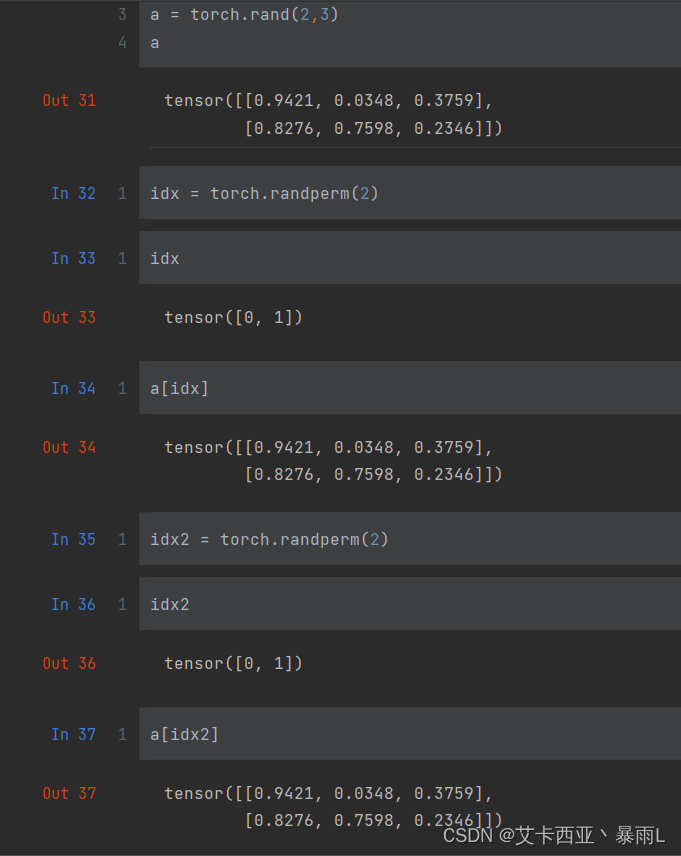 【pytorch04】创建Tensor