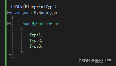 UE5 C++ UENUM 和 USTRUCT