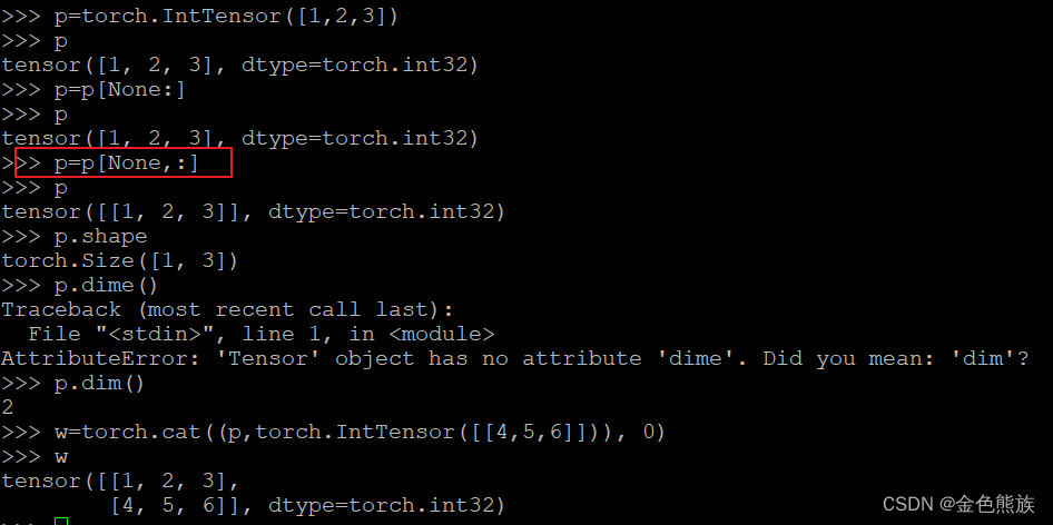 pytorch如何向tensor结尾添加元素或维度--torch.cat()、torch.unsqueeze()的用法