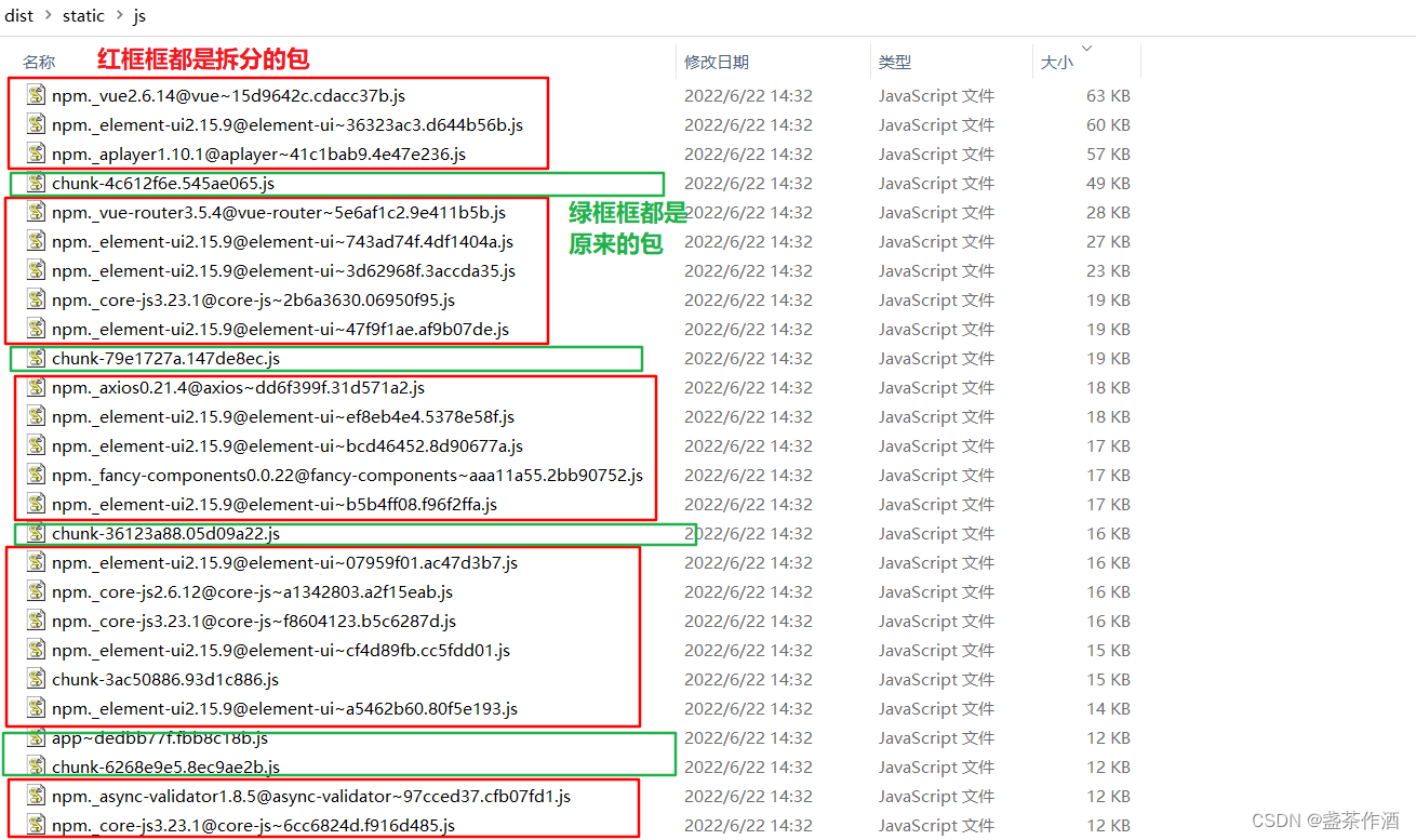 项目性能优化之给dist文件夹中chunk-vendors.js做splitChunks分包，从而减少首屏加载时间